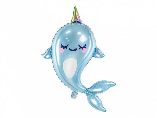 Picture of FOIL BALLOON NARWHAL 53X87CM